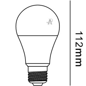 تصویر لامپ حبابی 9 وات led پارس اروند 