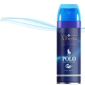 تصویر اسپری خوشبو کننده بدن آلبرتا(ALBERTA) 200 میل مردانه با رایحه RALPH LAUREN - Polo Blue 