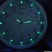 تصویر ساعت دیواری فسفری قطر ۳۱ با موتور آرامگرد 