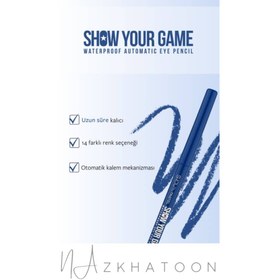 تصویر مداد چشم ژلی پیچی پاستل شماره ۴۱۳ آبی کاربنی | Show By Pastel Waterproof Gel Eyeliner 413 