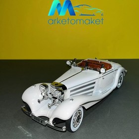 تصویر ماکت ماشین فلزی مرسدس بنز مدل 500k typ specialroadster 1936 Mercesed benz 500k typ specialroadster 1938 maisto 1/18