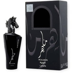 تصویر ادوپرفیوم مردانه لطافه مدل ماهر حجم 100میل لیتر عطر و ادکلن (UNISEX)