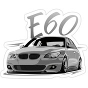 تصویر استیکر لپ تاپ شرکت bmw – بی ام و مدل E60 