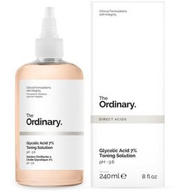 تصویر تونر گلیکولیک اسید 7% اوردینری 240 میل اصل The Ordinary Glycolic Acid 7% Toning Solution 240ml