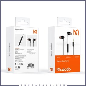 تصویر هندزفری استریو جک 3.5 میلیمتری مک دودو Mcdodo HP-3500 Mcdodo HP-3500 DC 3.5mm Stereo Earphone