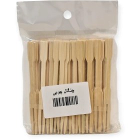 تصویر چنگال چوبی 50تایی 