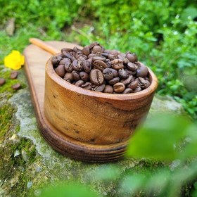 تصویر قهوه اسپرسو 100درصد روبوستا 250گرم پودر یا دانه قهوه روبستا خالص و فول کافئین که در صورت نیاز طبق دستگاه شما آسیاب میشود 