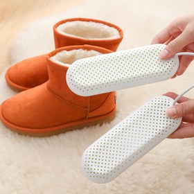 تصویر خشک کن کفش خانگی با برند خنثی برای از بین بردن بوی بد کفش - سفید Neutral brand household shoe dryer to remove shoe odor