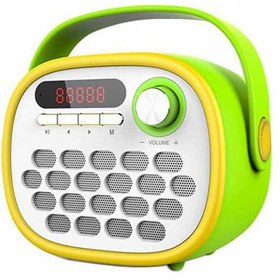 تصویر اسپیکر بلوتوث فانتزی و رم خور W-KING T1 + رم میکرو 16 گیگ W-KING T1 Childrens Story Bluetooth speaker