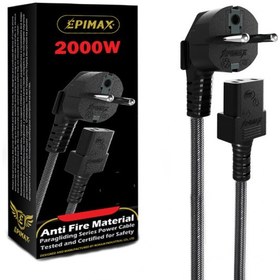 تصویر کابل برق کامپيوتر epimax طول 1/5متر مدل 85 