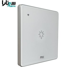 تصویر کلید لمسی تک پل سفید FEC-SW-01 