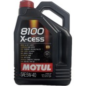 تصویر حجم 5 لیتر روغن موتور ماشین MOTUL 8100 X-CLEAN 5W-40 102786موتول 