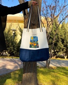 تصویر توت بگ چهار تیکه ونگوگ Sunflowers totebag