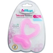 تصویر دندانگیر سیلیکونی طرح قلب مایا Maya Medical Teether code:4542/2