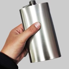 تصویر قمقمه استیل کتابی 12oz 