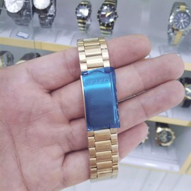 تصویر ساعت سیکو5 مردانه SEIKO 5 بند استیل رنگ طلایی تقویم دار 