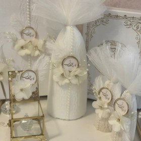 تصویر ست بله برون و عقد 