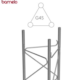 تصویر دکل مهاری G۴۵ سه وجهی guyed tower - 3-G45