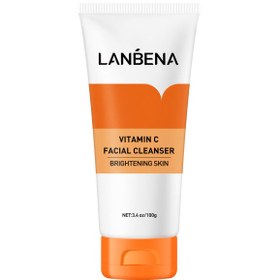 تصویر فوم شستشوی ویتامین سی 100گرم لنبنا Lanbena Vitamin C Facial Cleanser 100g