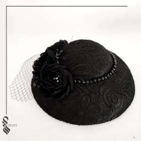 تصویر کلاه آیدا مشکی کد 05 