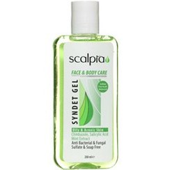 تصویر ژل شوینده غیر صابونی صورت و بدن پوست چرب 200 میلی لیتر اسكالپیا Scalpia Face and Body Care Syndet Gel 200ML