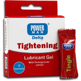 تصویر ژل جمع کننده دلتازکس پاورمن دلتا دارو 12 ساشه Delta Darou Delta Zex Tightening Power Man Gel 12 sachets