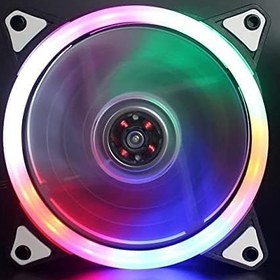 تصویر فن کیس 12×12 RGB مدل JG-12025 