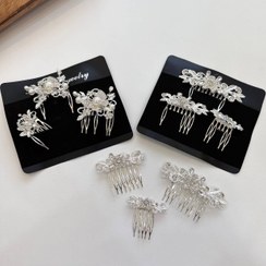 تصویر شانه شینیون مو سه عددی Three hair chignon comb