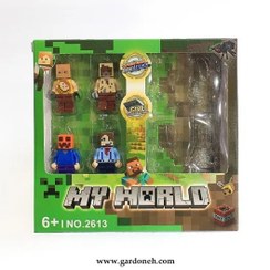 تصویر لگو فیگور با سلاح – مدل ماینکرفت 8 عددی 