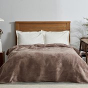 تصویر پتو دو نفره دورو پنبه کاراجاهوم Saye بژ 