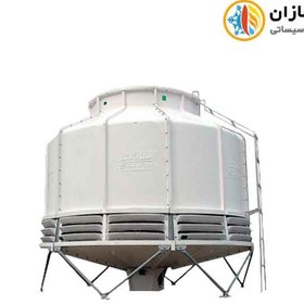 تصویر برج خنک کننده فایبر گلاس مدور ساران مدل SRFCT-80 