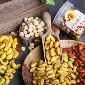 تصویر آجیل چهار مغز 220 گرم استوانه ای 