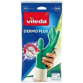 تصویر دستکش آشپزخانه آلمانی ویلدا Vileda Dermo Plus سایز لارج ضد حساسیت 