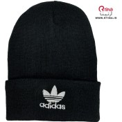 تصویر کلاه بافت آدیداس مدل 54030 طرح گلدوزی 