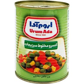 تصویر کنسرو مخلوط سبزیجات اروم آدا (390 گرم) 