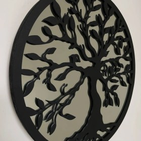 تصویر دیوارکوب آینه‌ای درختی کد ۹۰۳ wall hanging mirror tree code 903