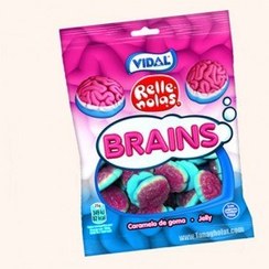 تصویر پاستیل ویدال با طعم توت سیاه طرح مغز Vidal 