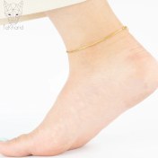 تصویر پابند خاویاری استیل گلد caviar anklet gold steel