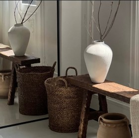 تصویر سبد حصیری شکلاتی 