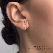 تصویر گوشواره نقره مدل E0189 