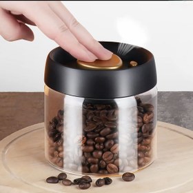 تصویر بانکه قهوه وکیوم دار 500 گرمی Coffee Beans Vacuum glass