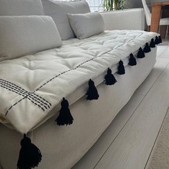 تصویر تشکچه مبل لینن و مخمل 