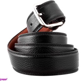 تصویر کمربند مردانه چرم یلسان مدل کایا کد GF-020-msk-NEW Yalsan leather men's belt, model Kaya, code GF-020-msk-NEW
