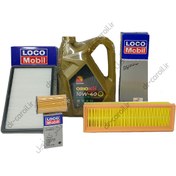 تصویر پکیج طلائی روغن موتور ریسان | دنا، سمند، خودرو ملی (EF7) 