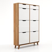 تصویر جاکفشی کمجا 24 سانتی شش درب کشودار داشبوردی – طول 98 ارتفاع 145 