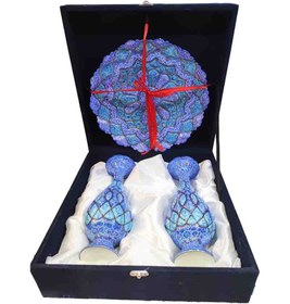 تصویر پک هدیه مینا گلدان 25 بشقاب 30 