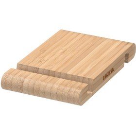 تصویر پایه نگهدارنده گوشی موبایل و تبلت ایکیا مدل چوبی بامبو ۷۹۹ BERGENES Holder for mobile phone/tablet, bamboo