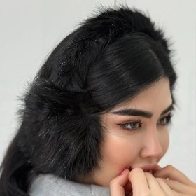 تصویر گوشگیر تدی زنانه کد 63 - مشکی Women's Teddy Earrings Code 63