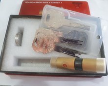 تصویر سیلندر ضد سرقت اعلا دارای کلید شیار ماری برند martech 