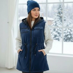 تصویر پافر کلاهدار کمر گتر سیلیکونی 